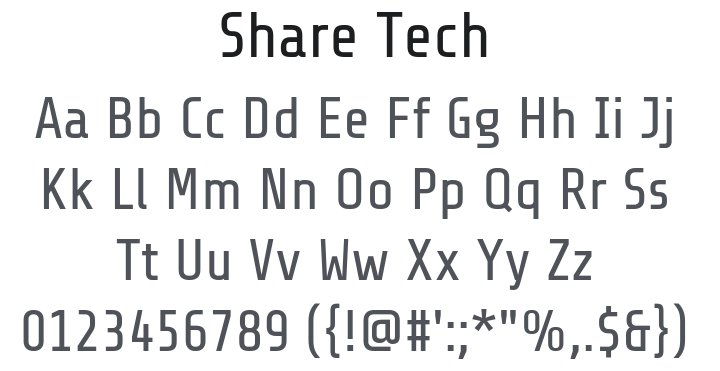 Share Tech Font