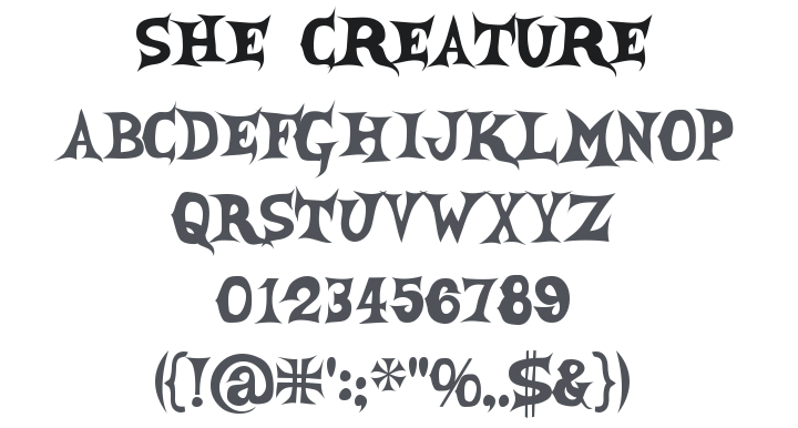 She Creature Font