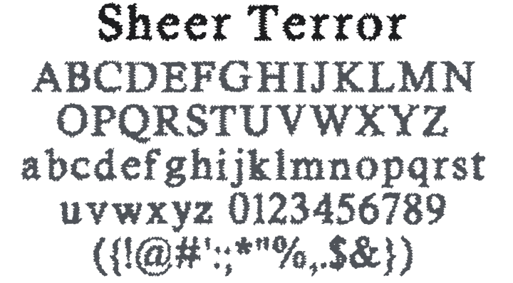 Sheer Terror Font