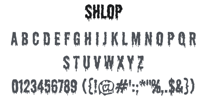 Shlop Font
