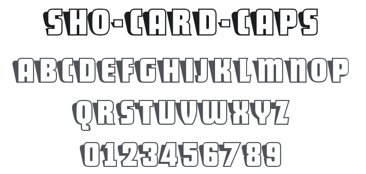 Sho-Card-Caps Font
