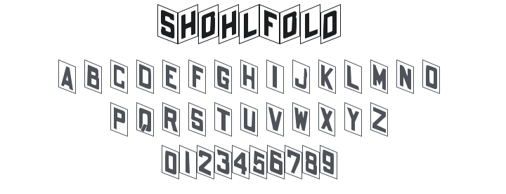 Shohl Fold Font