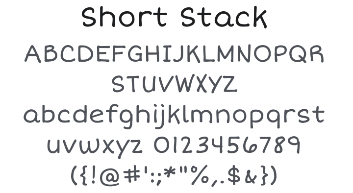 Short Stack Font