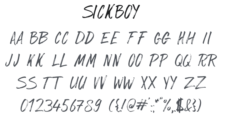 SickBoy Font