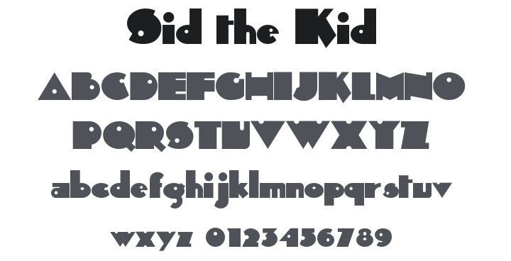 Sid the Kid Font