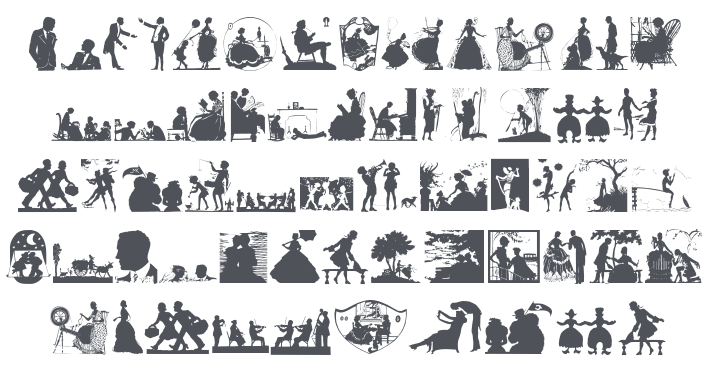 Silhouetten People Font
