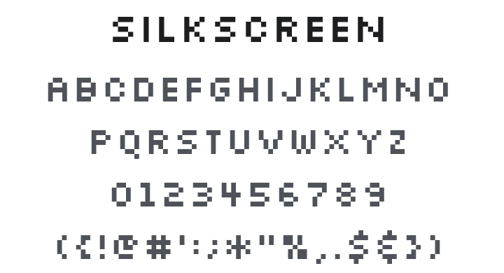 Silkscreen Font Family