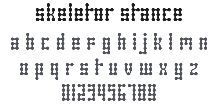 Skeletor Stance Font