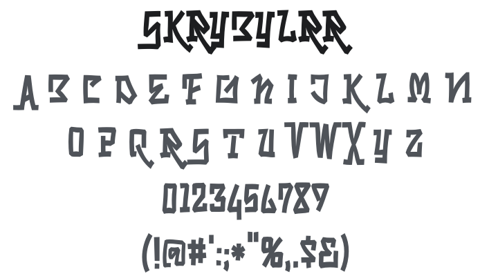 Skrybylrr Font