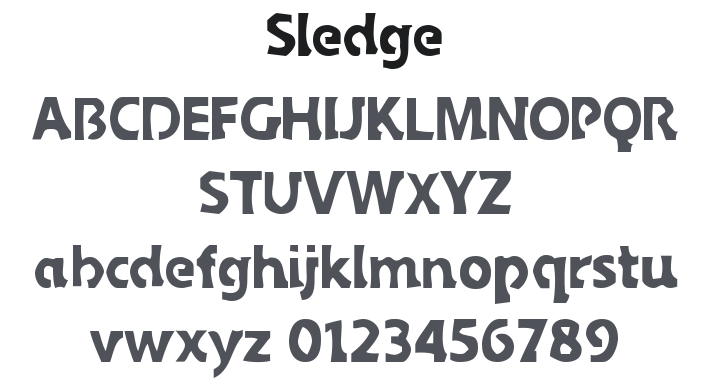 Sledge Font