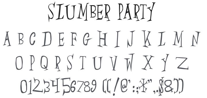 Slumber Party Font