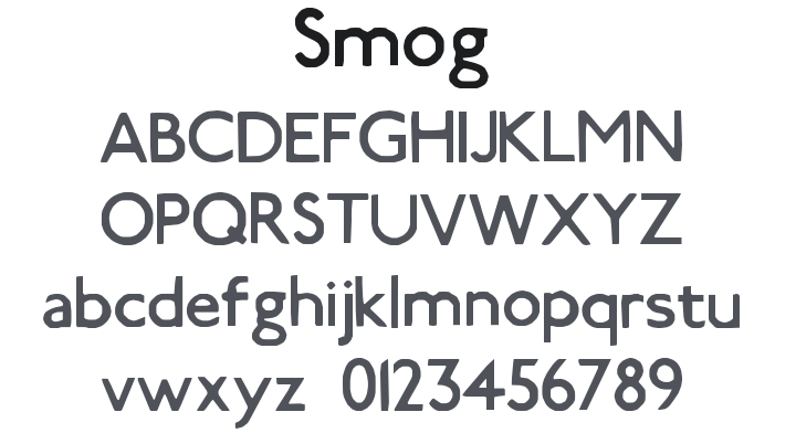 Smog Font
