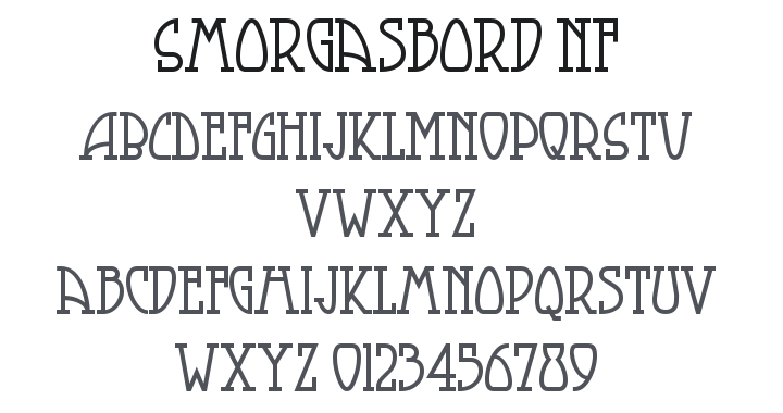 Smorgasbord NF Font