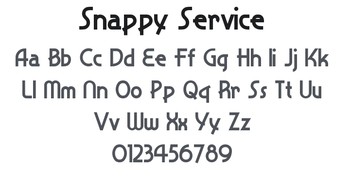 Snappy Service Font