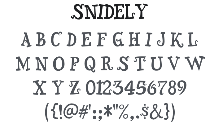 Snidely Font