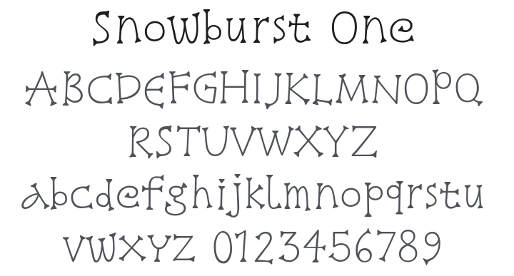 Snowburst One Font