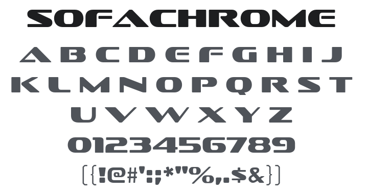 Sofachrome Font Family