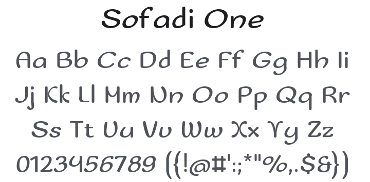 Sofadi One Font
