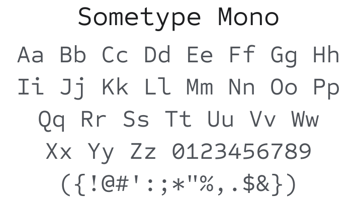 Sometype Mono Font Family