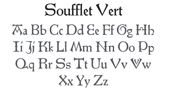 Soufflet Vert Font