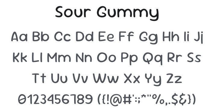 Sour Gummy Font Family