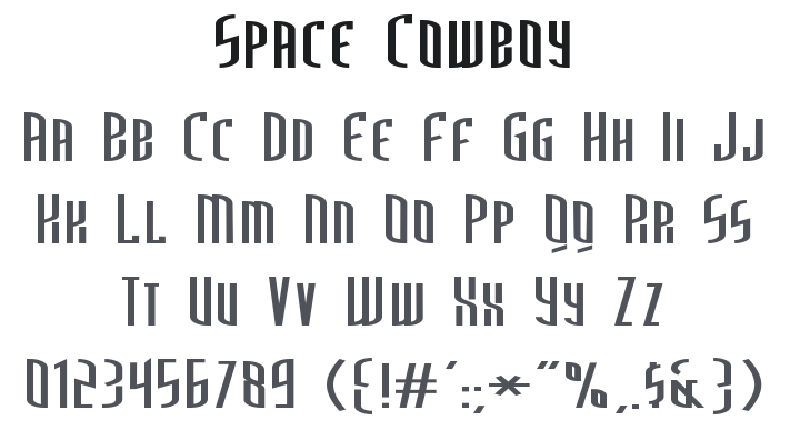 Space Cowboy Font Family