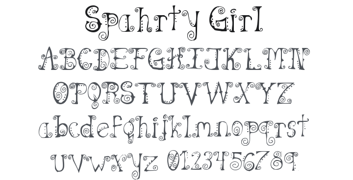 Spahrty Girl Font