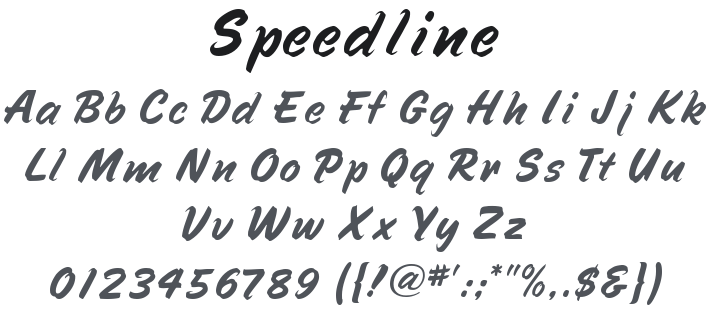 Speedline Font