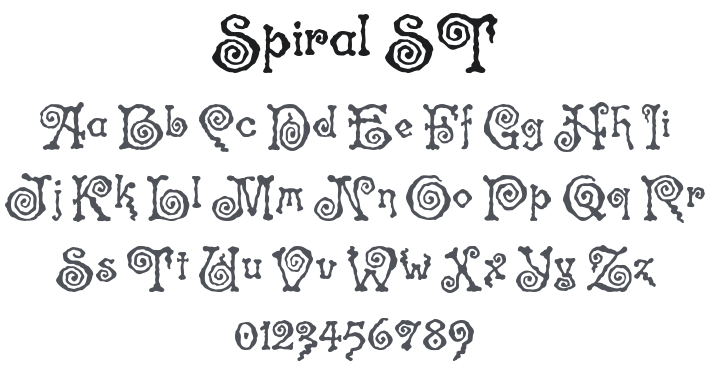 Spiral ST Font