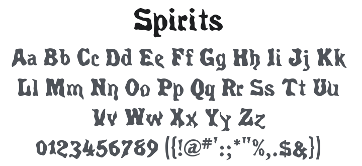 Spirits Font