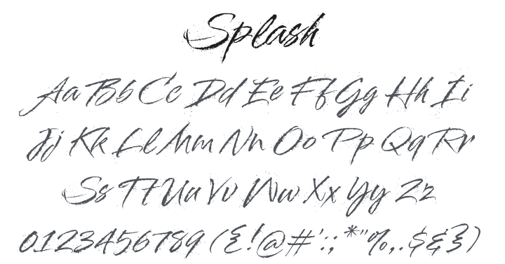 Splash Font