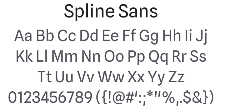 Spline Sans Font Family