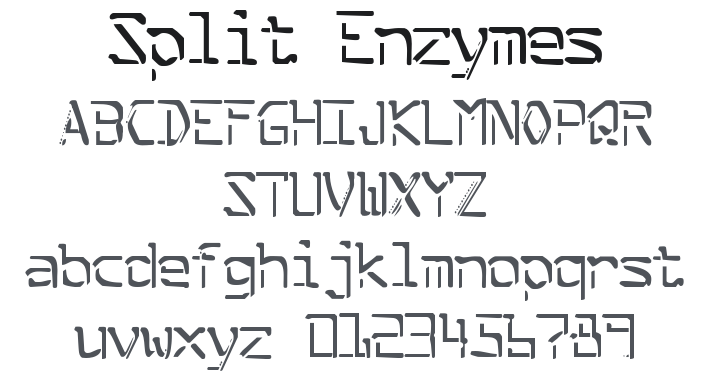 Split Enzymes Font