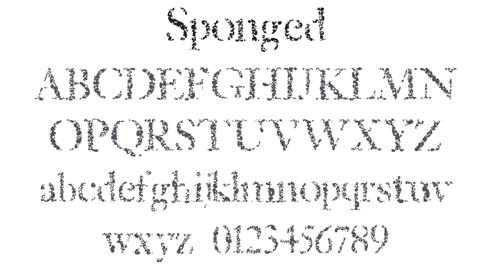 Sponged Font