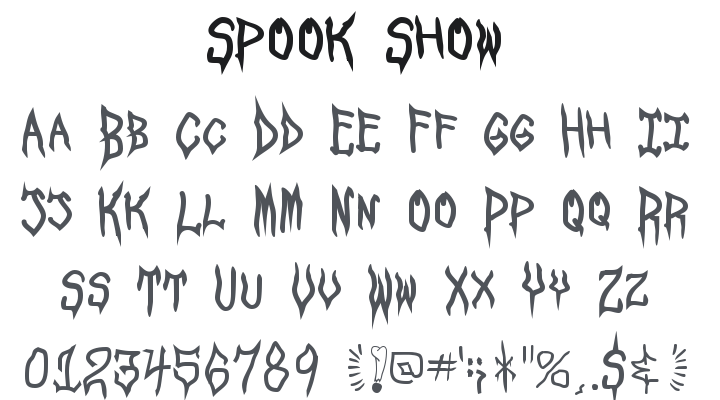 Spook Show Font