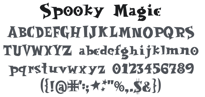 Spooky Magic Font