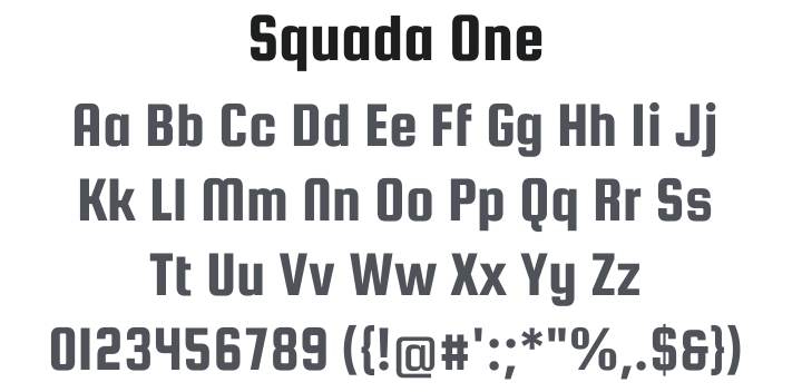 Squada One Font