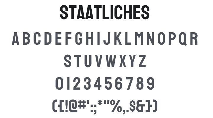 Staatliches Font