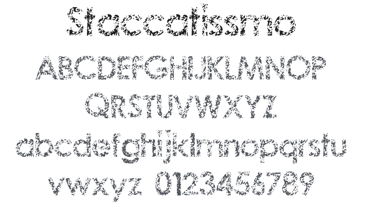 Staccatissmo Font