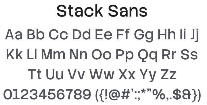 Stack Sans Font Family