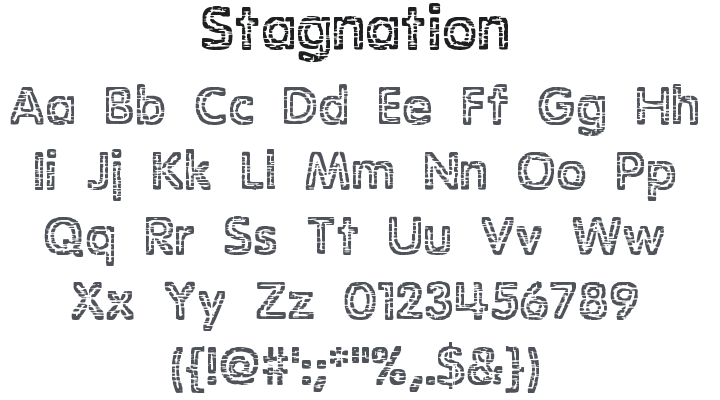 Stagnation Font