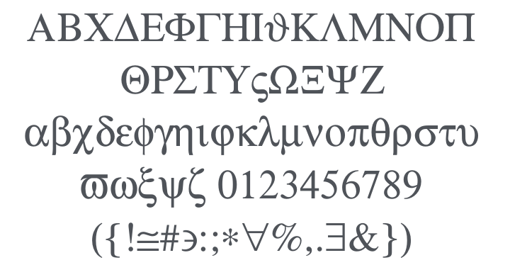 Standard Symbols PS Font