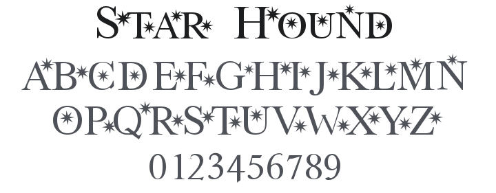 Star Hound Font
