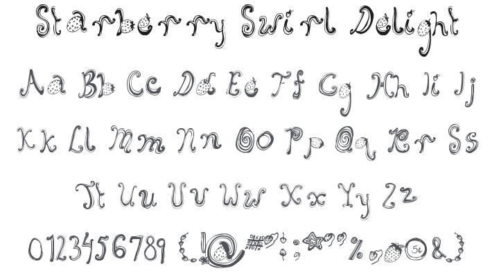 Starberry Swirl Delight Font