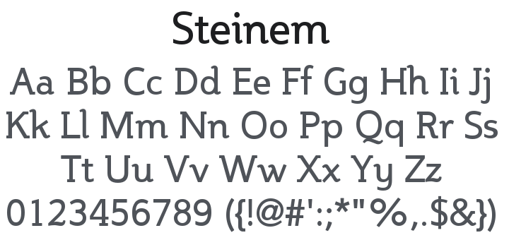 Steinem Font Family