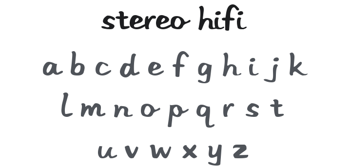Stereo Hifi Font