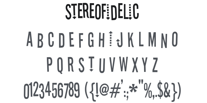 Stereofidelic Font