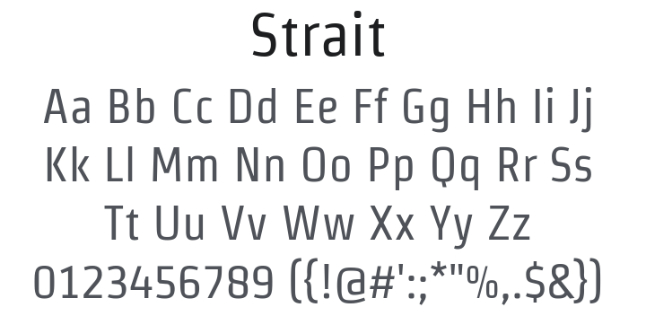 Strait Font