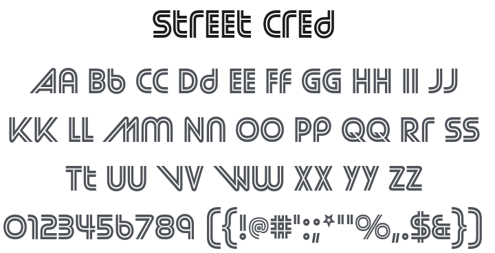 Street Cred Font