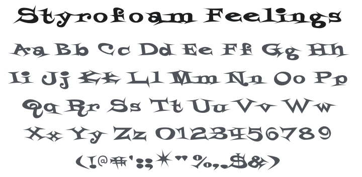 Styrofoam Feelings Font